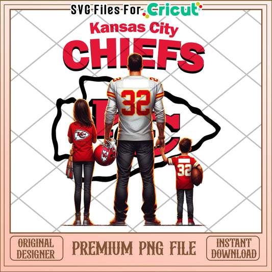 Kansas City Chiefs PNG design file for Cricut, instant download available