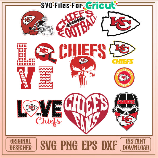 Kansas City Chiefs SVG Bundle
