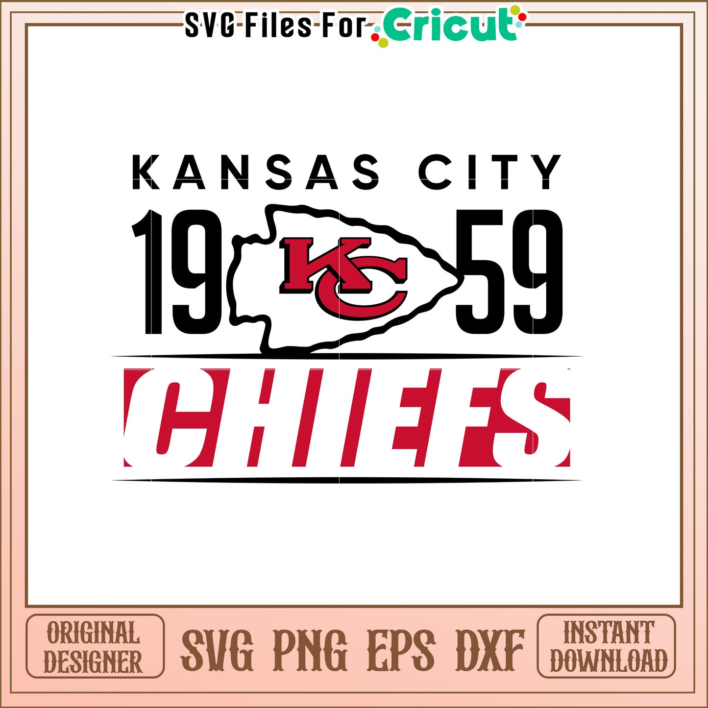 Kansas City Chiefs SVG Design for Crafts and Decor