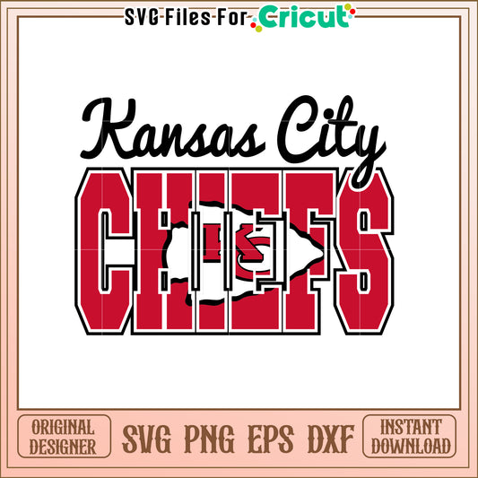 Kansas City Chiefs SVG Design for Fans and Crafters