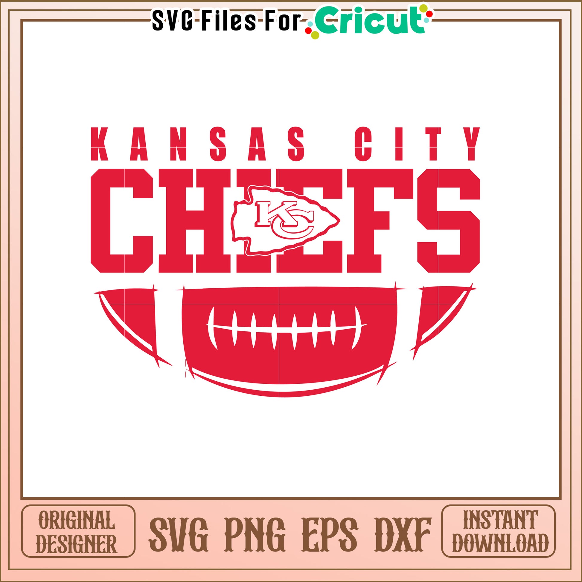 Kansas City Chiefs SVG Design for Football Fans