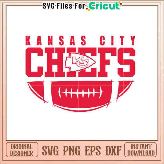 Kansas City Chiefs SVG Design for Football Fans