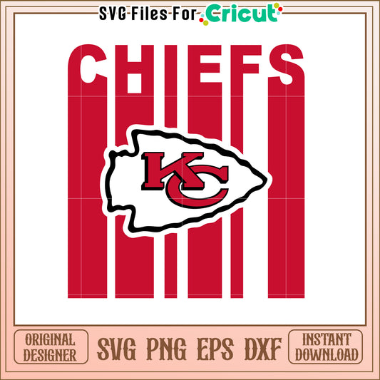 Kansas City Chiefs SVG Design for Team Spirit Deco