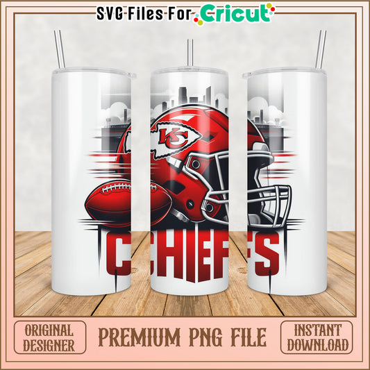 Kansas City Chiefs Tumbler PNG Design