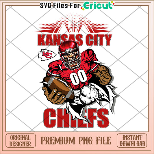 Kansas City Chiefs graphic design for your projects, ideal for Cricut