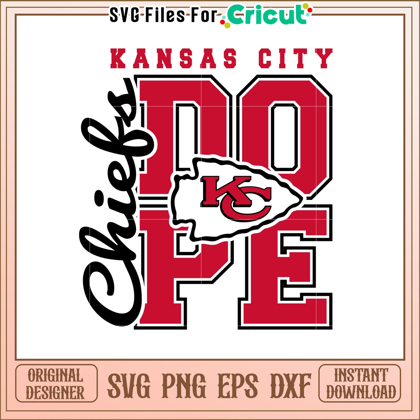 Kansas City Dope SVG Design for Fan Apparel
