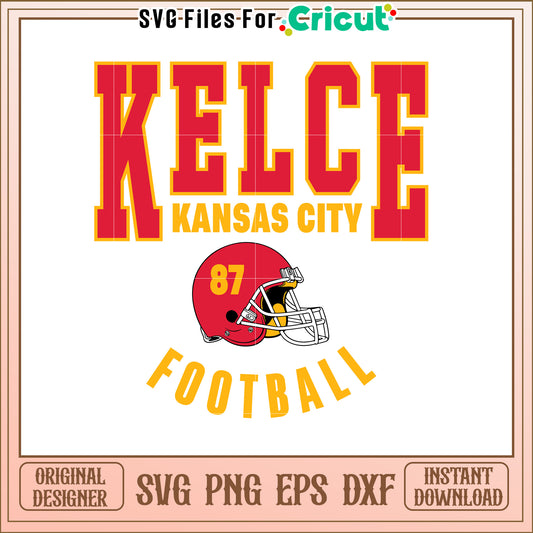 Kansas City Football SVG Design for Fans 87 Kelce