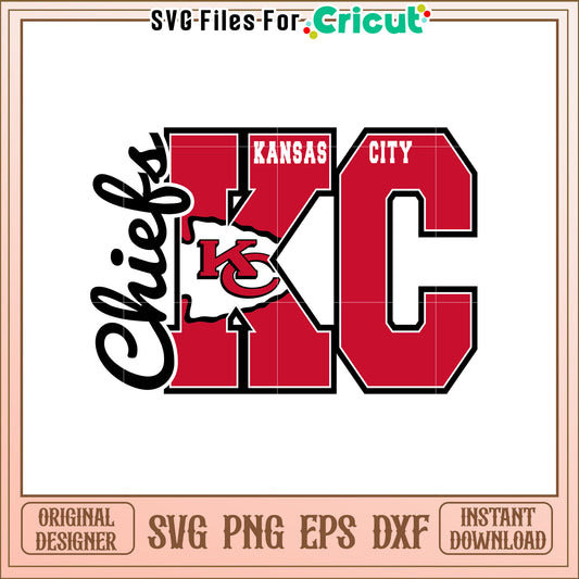 Kansas City KC SVG Design for Fans and Crafts