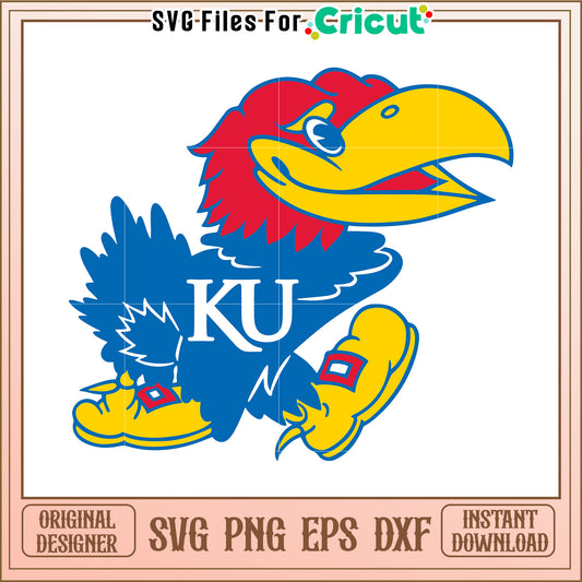 Kansas Jayhawks SVG File for Cricut, perfect for sports themed projects