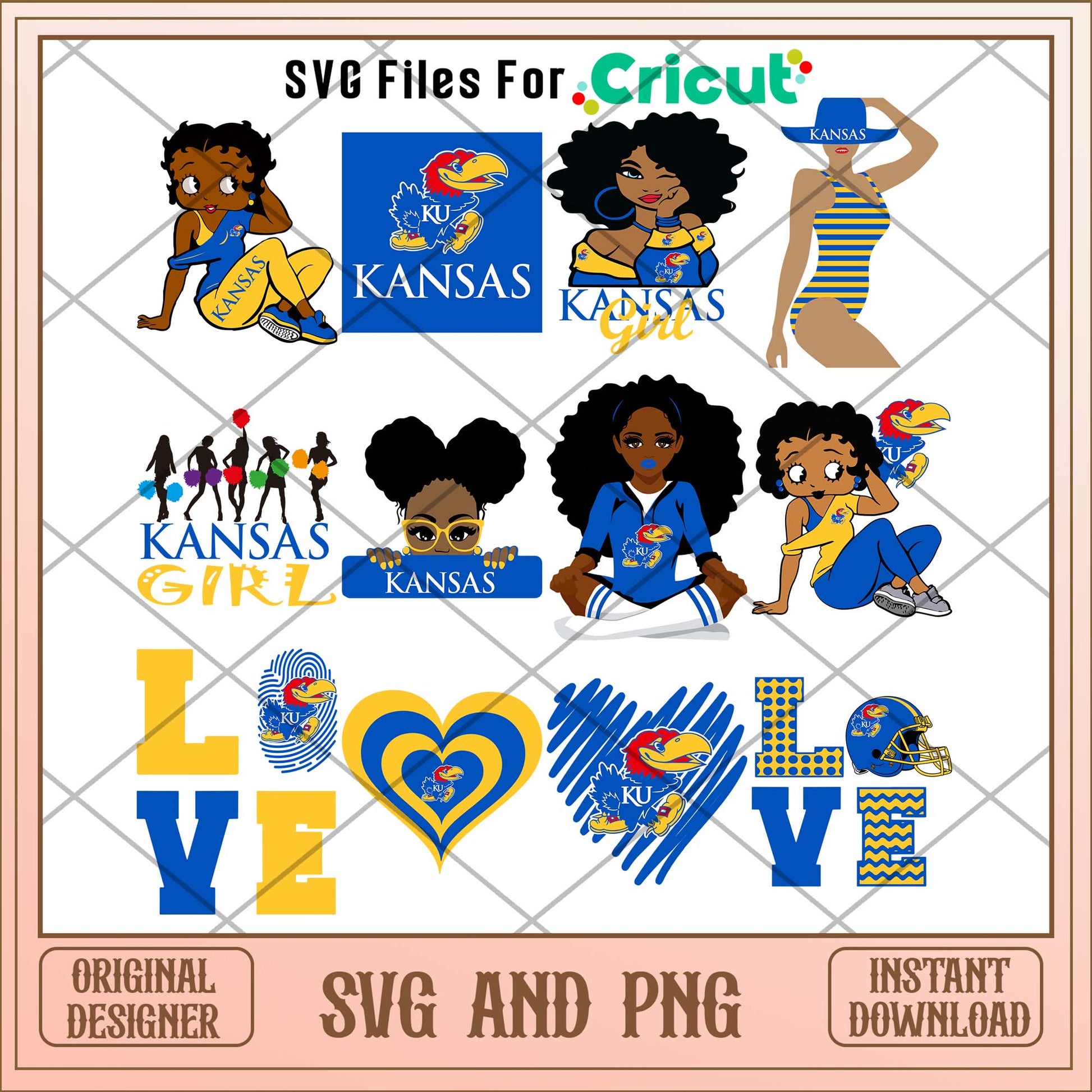 Kansas Jayhawks girl svg, Kansas Jayhawks svg bundle, NCAA svg 