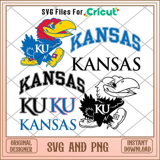 Kansas Jayhawks svg, Kansas Jayhawks svg bundle, NCAA svg