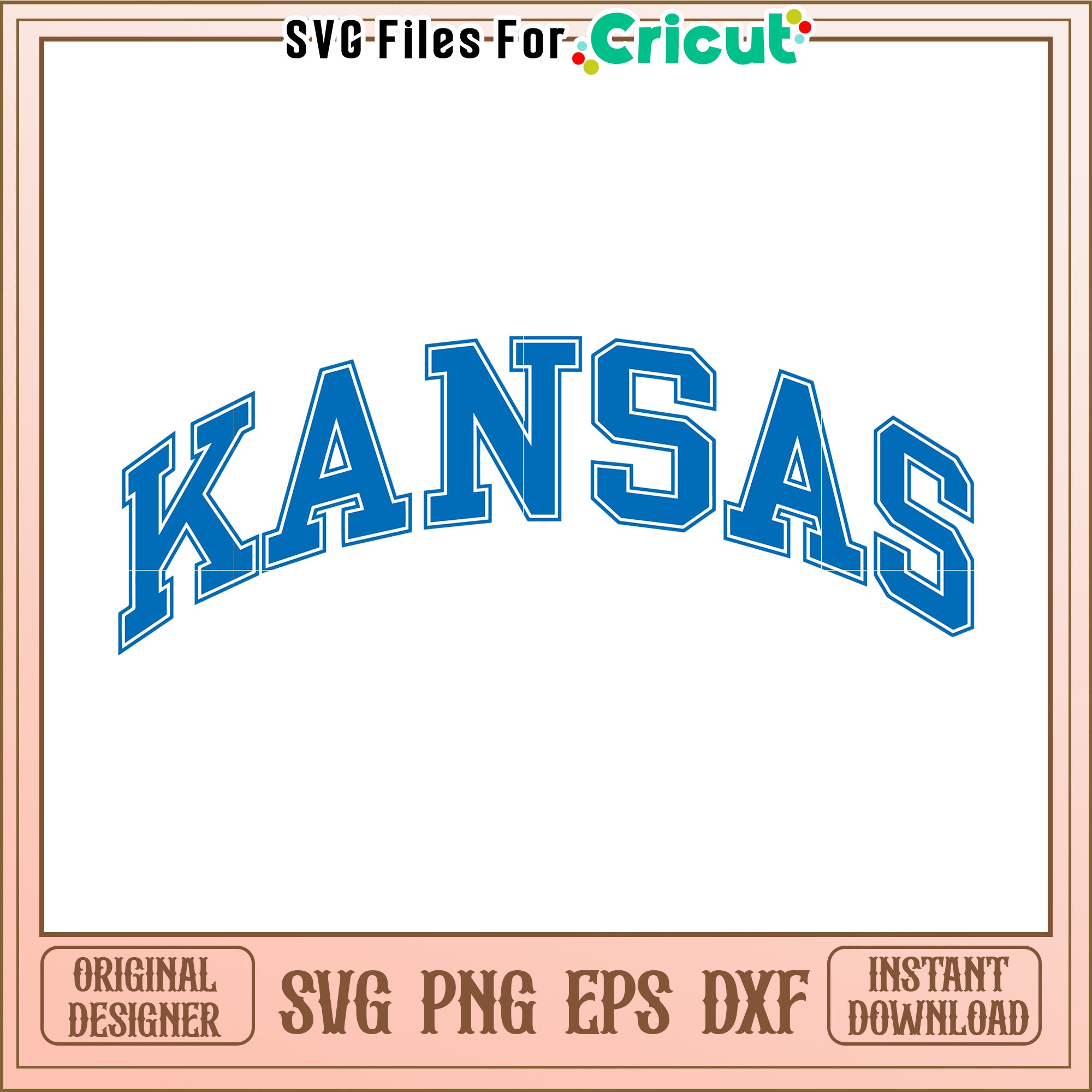 Kansas SVG design for crafting projects, perfect for Cricut use and mo ...