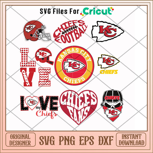 Kansas city chief logo sticker svg, chief svg, new nfl svg – svg files ...