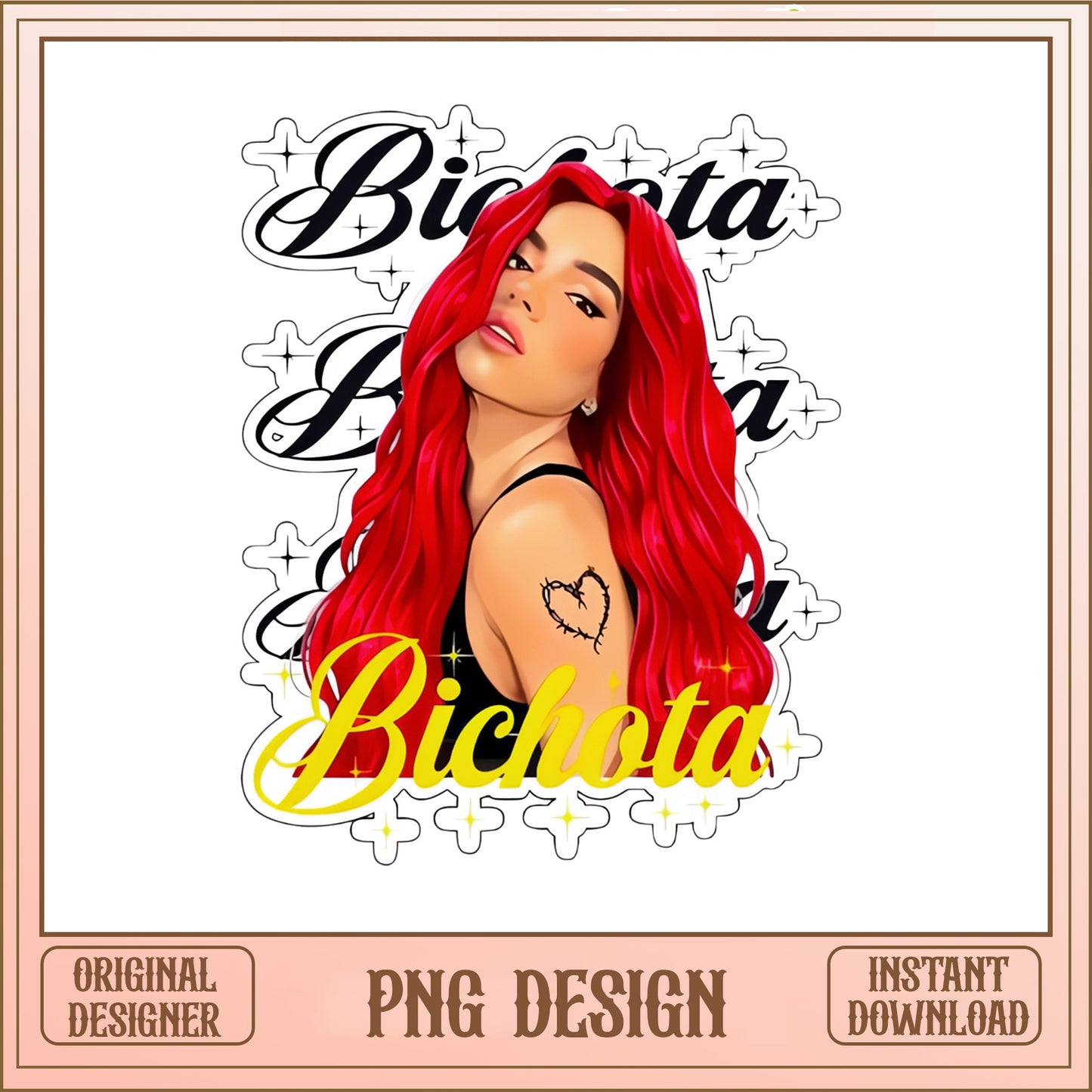 Karol G Bichota PNG, Latin Music Singer PNG, Sublimation PNG