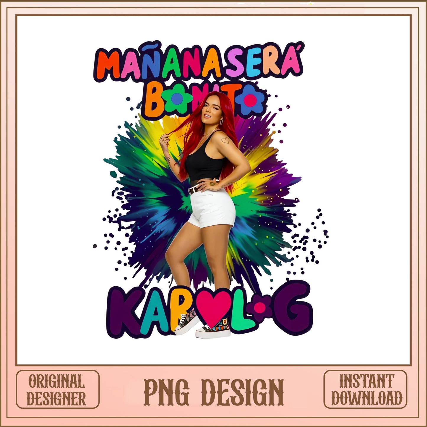 Karol G Manana Sera Bonito PNG, Latin Music Shirt, Concert PNG