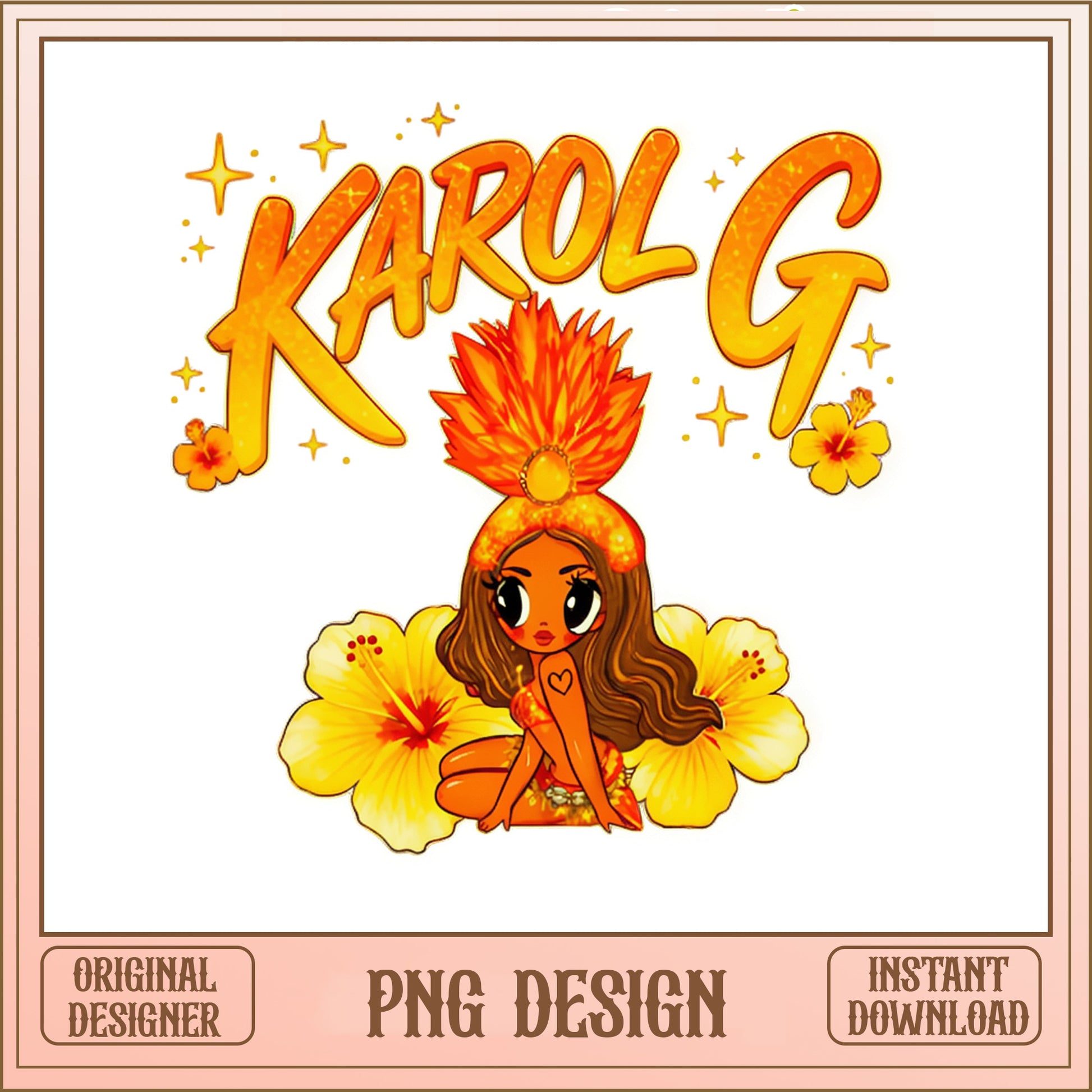 Karol G PNG Design, Latina Music Fan Shirt, Sublimation PNG