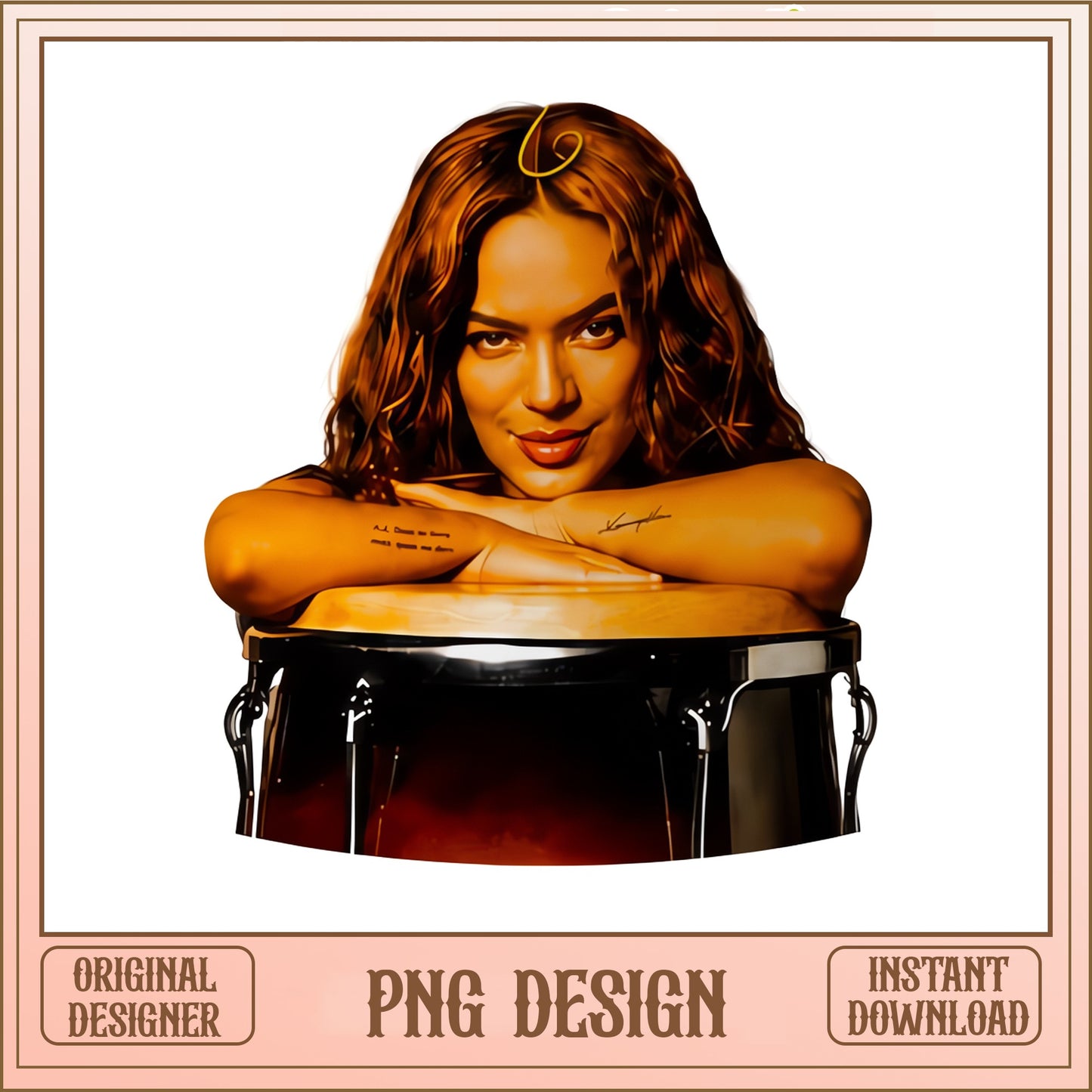 Karol G PNG, Latin Music Singer Clipart, Digital Download PNG