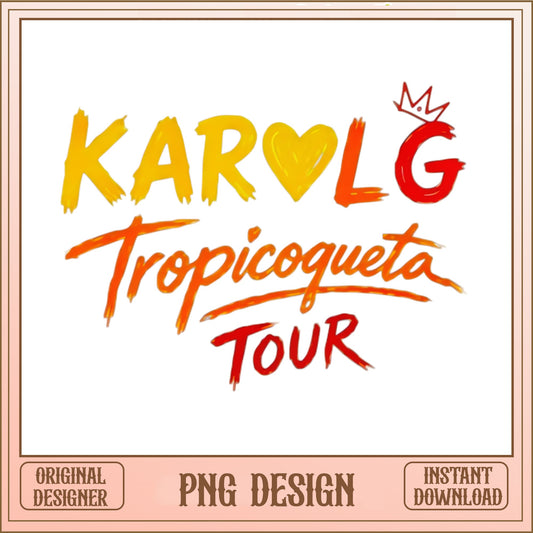Karol G Tropicoqueta Tour PNG, Karol G Concert PNG, Bichota PNG