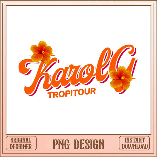 Karol G Tropitour PNG, Karol G Concert Shirt PNG, Music Fan PNG