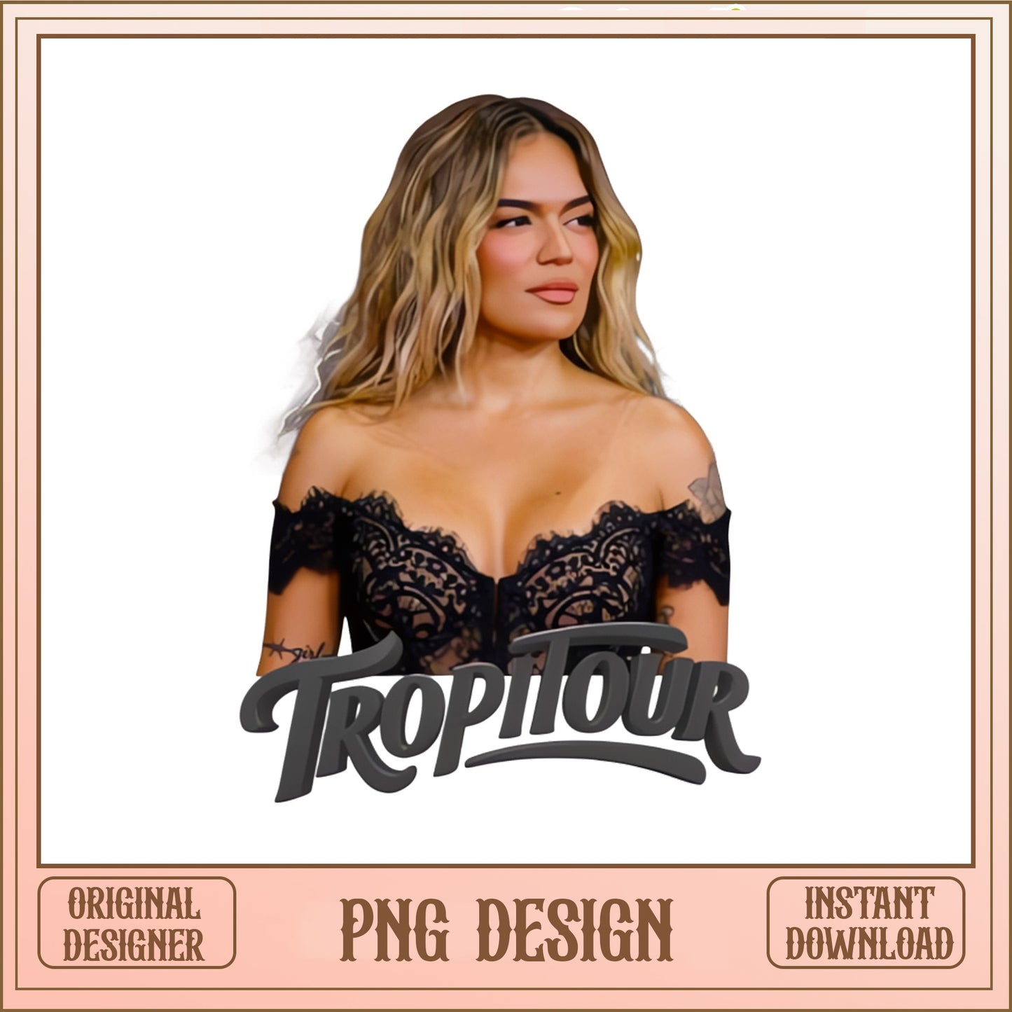Karol G Tropitour PNG, Latin Music Concert PNG, Singer Fan PNG