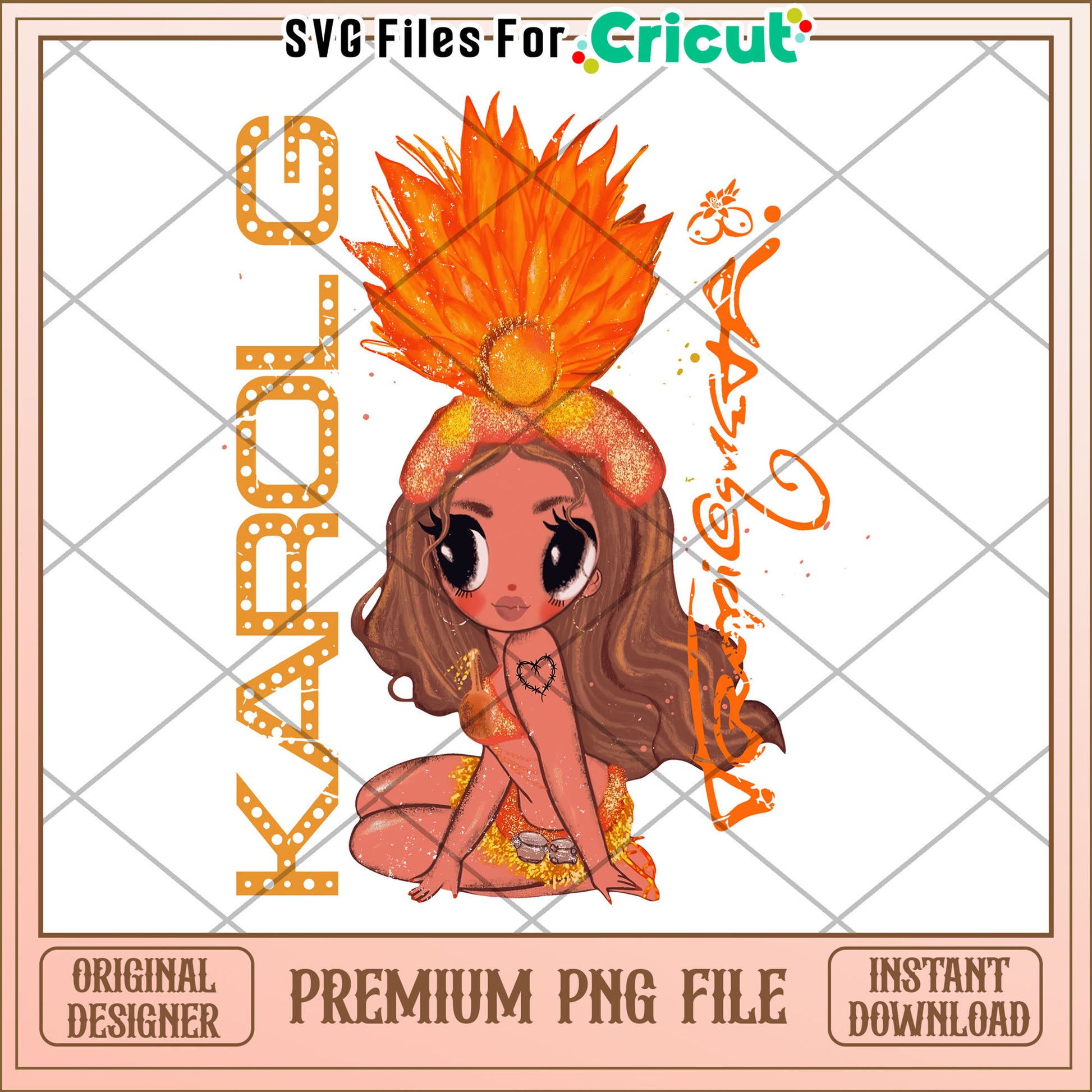 Karolg png, latina music png, tropical vibes png