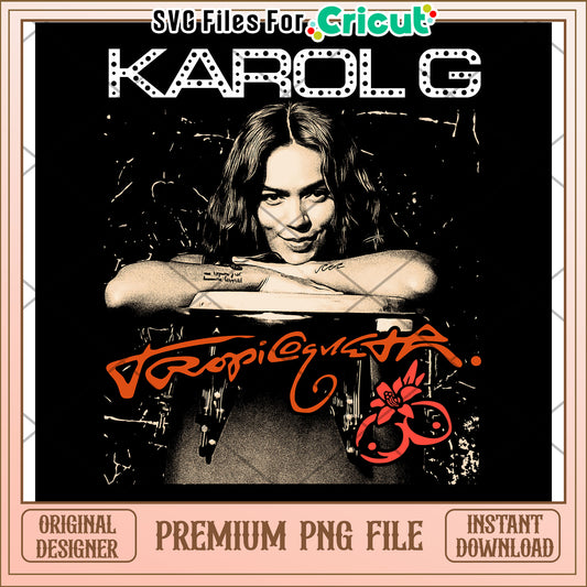 Karolg tour png, latina music png, tropical vibes png