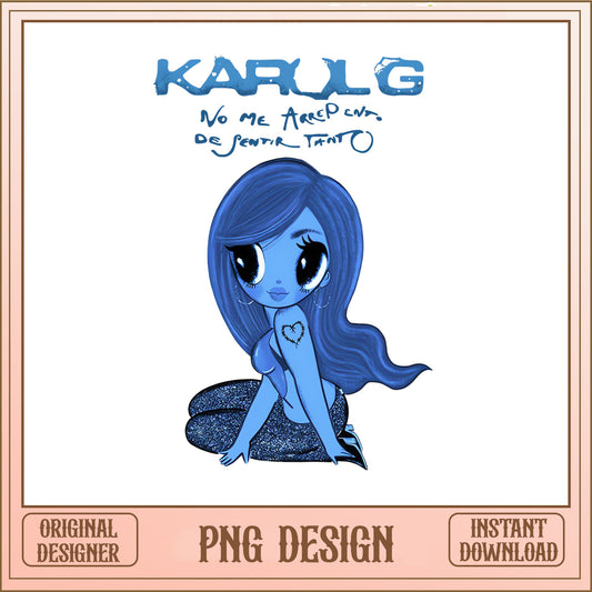 Karul G No Me Arrepiento Chibi PNG, Latin Music PNG, Singer PNG