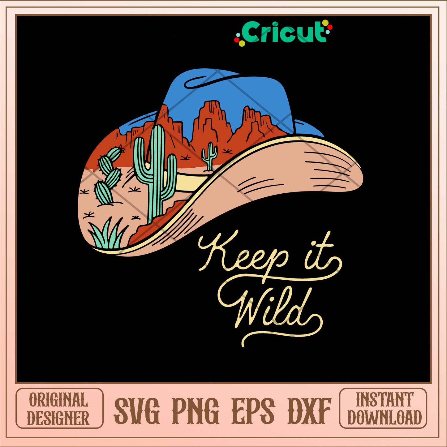 Keep It Wild Cactus Svg, Quotes art svg bundle