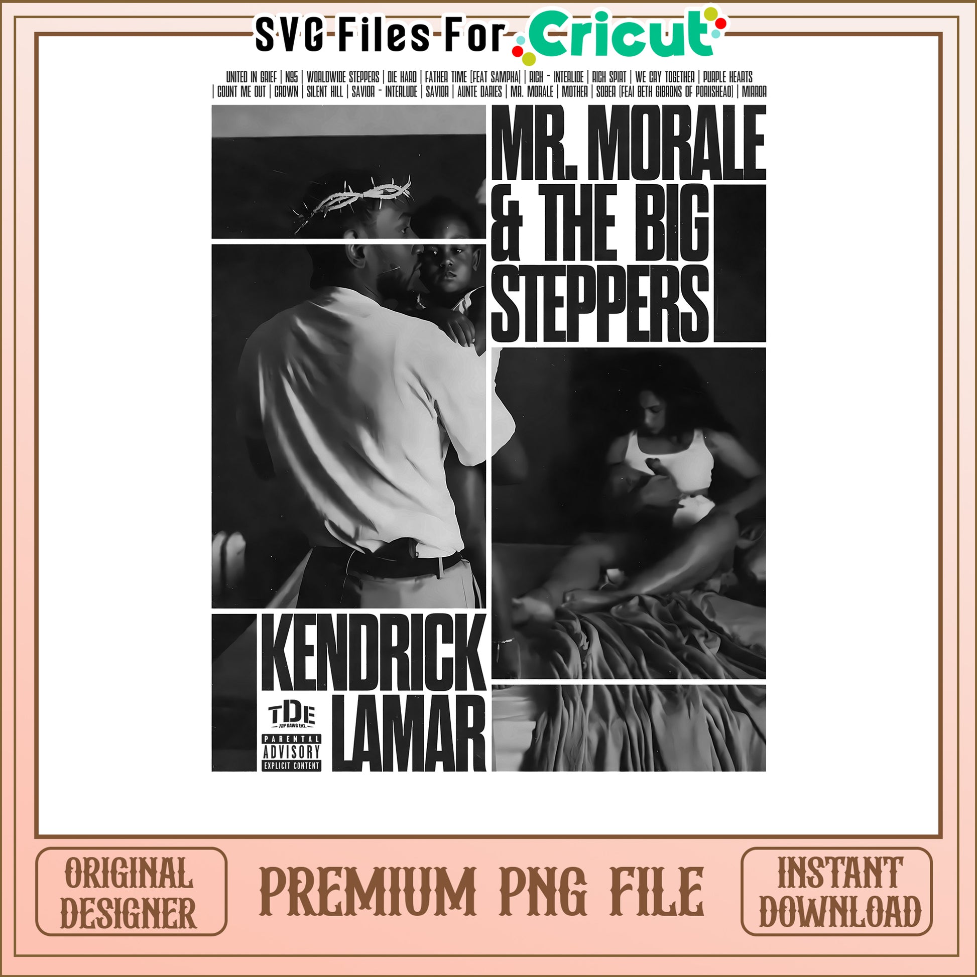 Kendrick Lamar Mr Morale and the Big Steppers PNG file, premium download