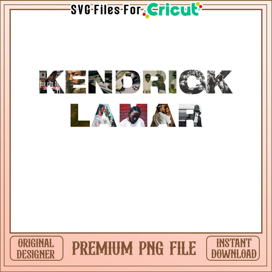 Kendrick Lamar PNG Art for Crafts, Instant Download for Cricut Use