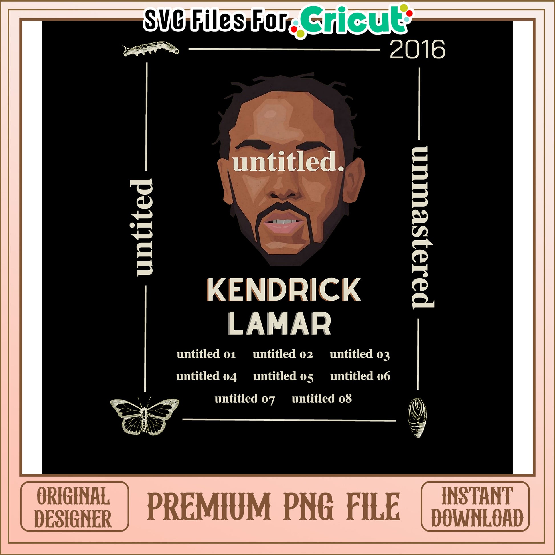 Kendrick Lamar Untitled Album Art PNG Download, Premium Design File