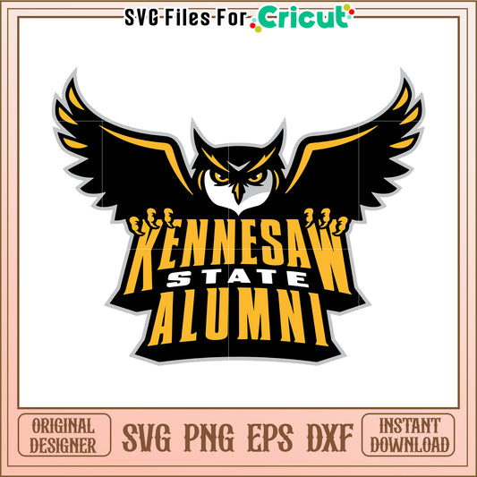 Kennesaw State Alumni SVG Design for Cricut, Instant Download Available Now