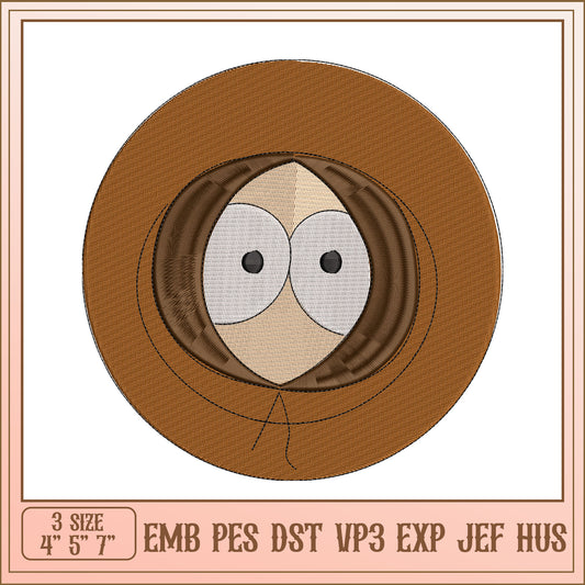 Kenny South Park Embroidery Design