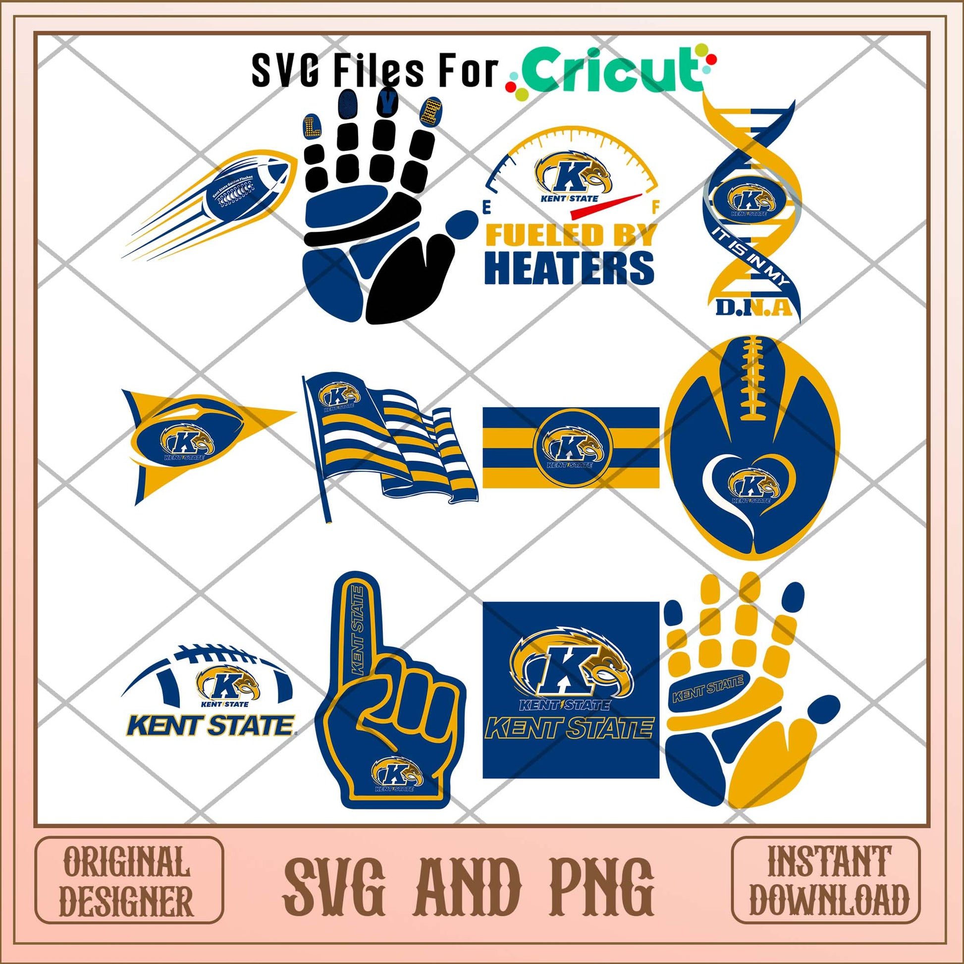 Kent State flag svg, Kent State University svg bundle, NCAA svg