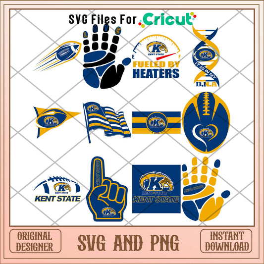 Kent State flag svg, Kent State University svg bundle, NCAA svg