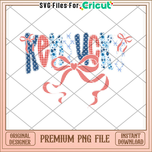 Kentucky bowtie american state png, independence day png, love for american​ png