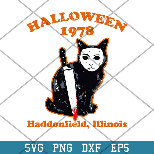 Killer Cat Halloween 1978 Svg, Halloween Svg-Svgfilesforcricut
