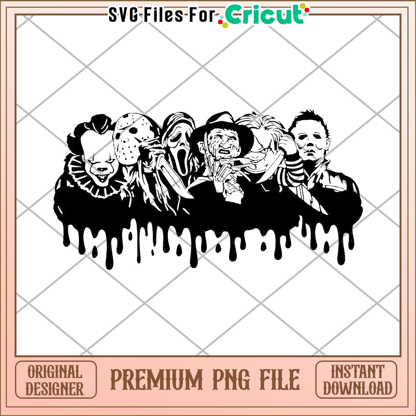 Killer painting png, halloween​ design​ png, halloween costume​ png