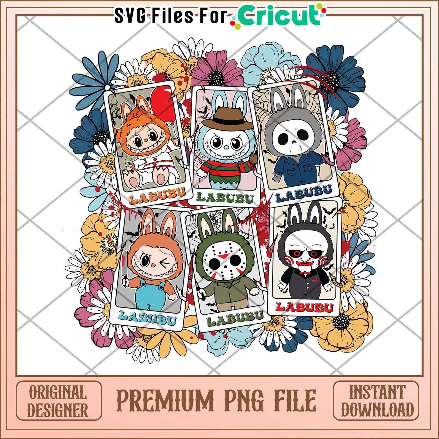 Killers costumes labubu png, halloween png, halloween killers png