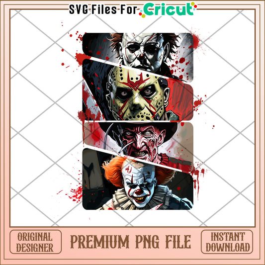 Killers design png, halloween drawings​ png, halloween jokes​​ png