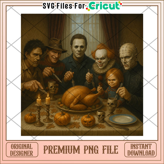 Killers eating png, spooky sesason png, halloween toys​ png