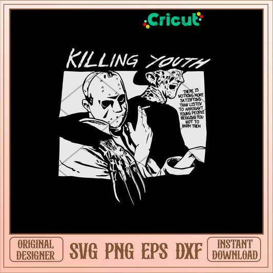 Killing Youth Svg, Halloween Quotes art svg bundle