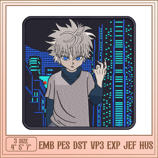 Killua Zoldyck Embroidery Design Patch