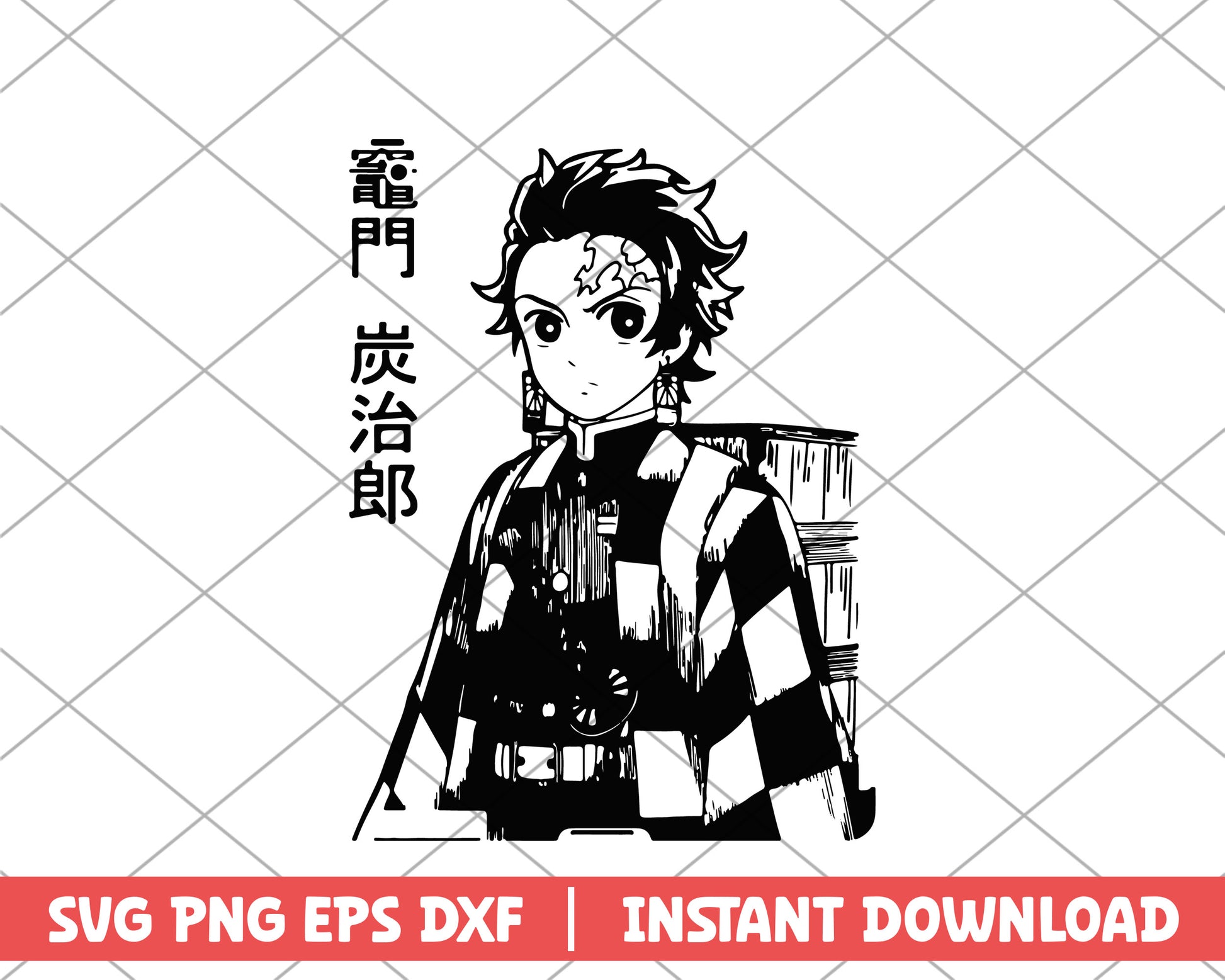 Kimetsu no Yaiba tanjiro anime svg