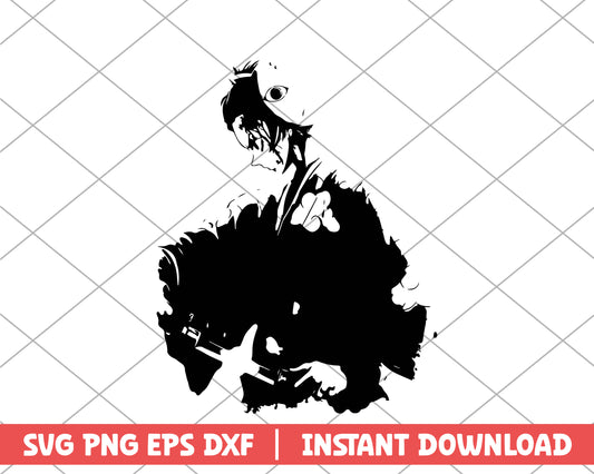 Kimetsu no Yaiba tanjiro samurai anime svg