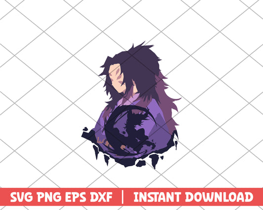 Kimetsu no yaiba kokushibo anime svg