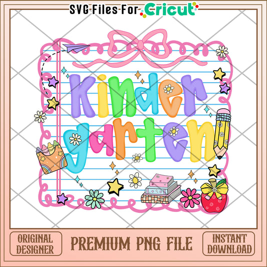 Kindergarten illustration png, making learning fun​ png, back to school​ png