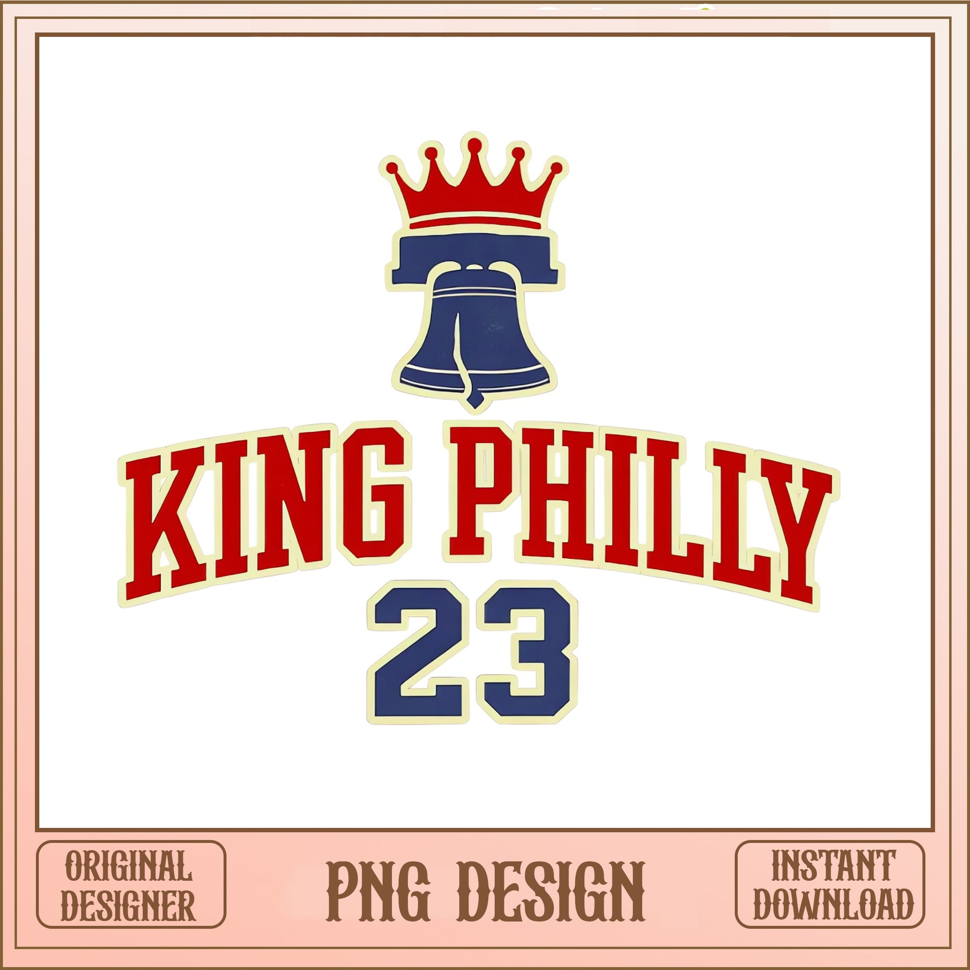King Philly 23 PNG, Philadelphia Liberty Bell Crown PNG, Philly PNG