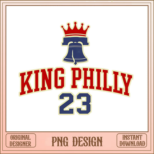 King Philly 23 PNG, Philadelphia Liberty Bell Crown PNG, Philly PNG