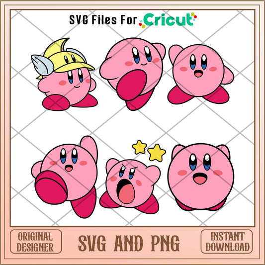 Kirby svg bundle, Kirby Game svg bundle - Svgfileforcricut